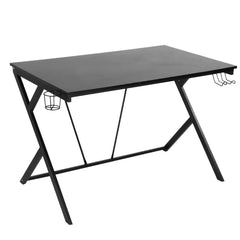 Modern Ergonomic RShape Frame Stable Gaming Table Computer Desk for Home Office Working Use