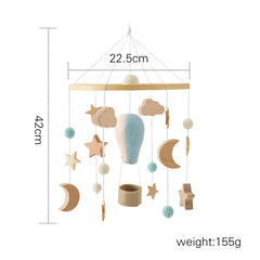 Baby Wooden Gym Frame Rocket Model Newborn Activity Gym Frame Hanging Pendant Rattle Toys For Baby Education Montessori Toys