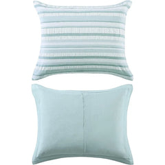 Duvet Cover Set, Cotton Bedding with Matching Shams & Button Closure, All Season Home Decor (Clearwater Cay Blue,)