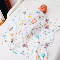 70x70cm Baby Blanket Ultra Soft Organic Cotton Newborn Swaddle Wrap Dual Layers Infant Feeding Burp Cloth Towel Scarf Baby Stuff