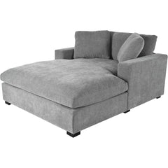 Oversized Chaise Lounge Chair Indoor, Linen Upholstered Comfy Sofa Couch with Solid Wood Legs, Modern Sleeper Chair Recliner