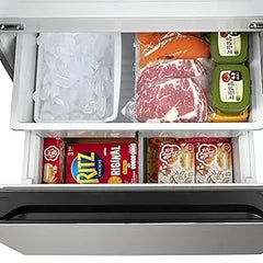 15.6 Counter Depth Full Size Refrigerator, Side Doors, Stainless, 15.8 cu ft