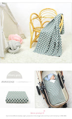 Baby Blankets Cotton Knitted Newborn Stroller Bedding Swaddle Wrap Quilts Fashion Toddler Throw Crib Cover Plaid blanket