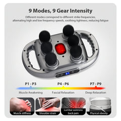 Six-head Fascia Gun High-Frequency Vibration Body Massage Gun Back and Waist Massager Massager Neck Shoulder Massager masajeador