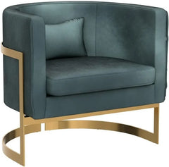 Alunaune Upholstered Velvet  Living Room Accent Chair, Modern Armchair Mid Century Lounge Chairs Single Sofa Tub