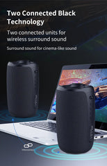 ZEALOT S61 Portable Bluetooth Speaker Double Diaphragm Wireless Subwoofer Waterproof Outdoor Sound Box Stereo Music Surround