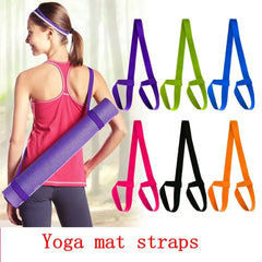 Adjustable Yoga Mat Strap Shoulder Sling Fitness Elastic Belt