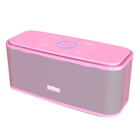 DOSS Bluetooth Speaker SoundBox, Touch Control Sound Box, 12W HD Sound, IPX5 Waterproof, Built-in Mic Hand Free Portable Speaker