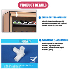 10 Layers Shoes Organizer Space Saving Sneaker Rack Large Capacity Dustproof Boots Shoes Storage Cabinets Entrance Organizer