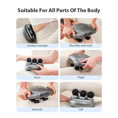 Six-head Fascia Gun High-Frequency Vibration Body Massage Gun Back and Waist Massager Massager Neck Shoulder Massager masajeador