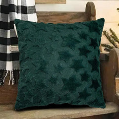 Fall Pillow Covers Star Pillow Cover Christmas Party Pillow Case Sofa Pillow Cases Christmas Star Embroidered Plush Pillow Cover