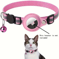 Airtag Pet Cat Collar with Bell Reflective Collar