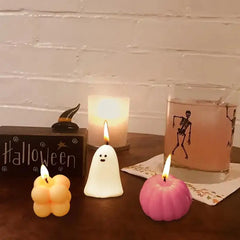 Pumpkin Candles Scented Halloween Party Decoration Candle Cartoon Shape Scented Candles Women Aromatherapy Kitchen Table Decor