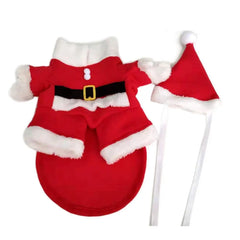 Dog Santa Costume Funny Pet Cosplay Clothes Santa Claus Funny Dog Cat Costumes For Christmas New Year Holiday Pet Clothes