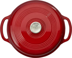 Enameled Cast Iron Round Dutch Oven, 6 Qt.,  Dutch Oven Cast Iron