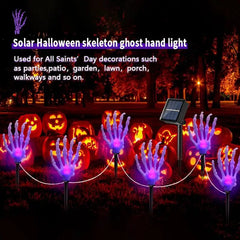 2024 Halloween Garden Lights Skeleton Hand Solar Powered Scary Halloween Decorations Outdoor Waterproof Yard Ornament For Home