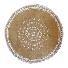 1Pcs Retro Cotton Linen Cup Coaster Decorative Mats Vase Mats Hand-Woven Carpet Pattern Cup Jute Placemats Kitchen Accessories