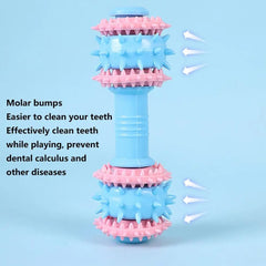 Dog Toys For Aggressive Chewers Dog Toothbrush Chew Toy Puppy Teething Ring Indestructible Squeaky Toy Food-Grade Teethers For