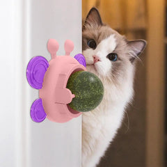 Catnip Wall Roller Safe And Healthy Cat Molar Catnip Balls Easy To Use Fun Interactive Cat Lick Chew Toy For Indoor Use