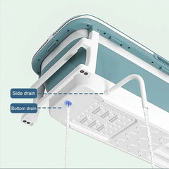 Bath Tub for Adult Portable Ice Tub 52 inch Soaking Bathtub for Adult and Children