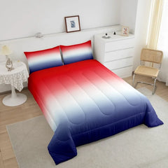 Comforter Set Kids Teens Dark Blue and Black Striped Bedding Bed Set Decor Modern Fashion Comforter Inner Fill Bedroom