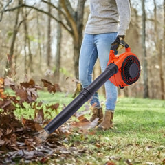 25.4CC  Commercial Handheld Leaf Blower Heavy Duty Gas Powered 2-Stroke Grass Clean Tool Leaf Blower