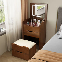 3 in 1 Vanity Desk with Plip Top Mirror, Small Make Up Vanity Set  Makeup Vanity with Drawers, Dressing Table for Bedroom