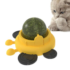 Catnip Wall Roller Safe And Healthy Cat Molar Catnip Balls Easy To Use Fun Interactive Cat Lick Chew Toy For Indoor Use