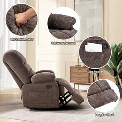 Living Room Chair, Oversized Swivel Rocker Recliner Chairs for Adults,  Living Room Chair