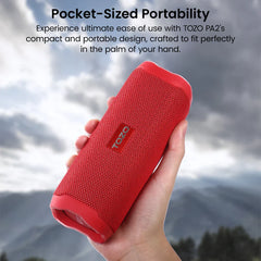 TOZO PA2 Bluetooth Speaker with Dual Drivers & Dual Bass Diaphragms Deep Bass Loud Stereo Sound 25H Playtime Wireless Speaker