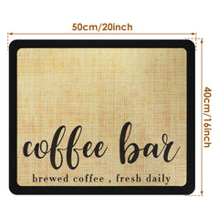 Coffee Countertop Drain Pad Non-slip Dish Drying Mats Quick Dry Tableware Placemat For Coffee Bar Kitchen Counter Accessories