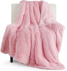 Bedsure Soft Fuzzy Faux Fur Throw Blanket, 640 GSM