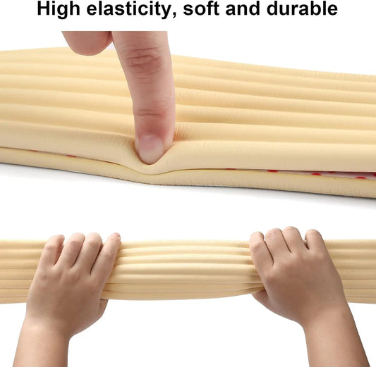 6.56 FT Baby Proofing Table Edge Protector Crib Rail Bumper Child Safety Bunk Bed Ladder Cover Furniture Fireplace Desk Corner