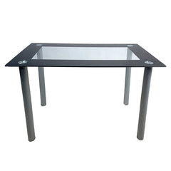 110cm Dining Table Tempered Glass Dining Table