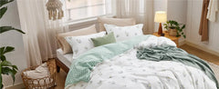 Bedsure Duvet Cover King Size - Reversible Cute Floral Duvet Cover Set with Zipper Closure, White Bedding Comforter Cover