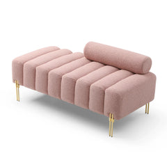 End of Bed Bench,  Fabric Upholstered 2 Seater Sofa, Sofa Stool Footrest Window Bench  for Bedroom Living Room,Ottoman Bench