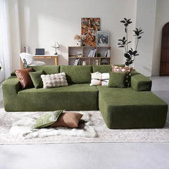 Cloud Sectional Couch with Comfy Chaise,Minimalist Modular Couches Sleeper for Living Room Bedroom Apartment Lounge