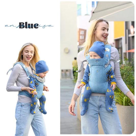 All Seasons NewbornFront Facing Kangaroo Wrap  Advanced 4-In-1 Baby Carrier Strap Sling Infant Hipseat Waist Belt Babies Gear