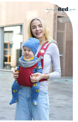 4 In 1 Multifunction Baby Carrier Front Facing Infant Sling Wrap Baby Kangaroo Bag Washable Lumbar Stool Baby Carrier Strap