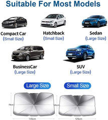 Car Parasol Car Sunshade Umbrella Car Front Window Sunshade Cover Car Sunshade Cover Car Windshield Protection Auto Accessories