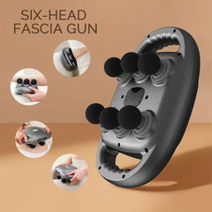 Six-head Fascia Gun High-Frequency Vibration Body Massage Gun Back and Waist Massager Massager Neck Shoulder Massager masajeador