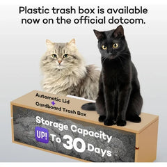 X5 Self-Cleaning Cat Litter Box, 30-Day Capacity - Automatic Litter Scooping Robot, Odor-Seal Disposable Cardboard Bin