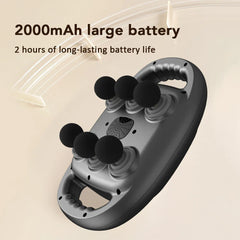 Six-head Fascia Gun Wireless Waist Back Massager High-Frequency Vibration Red Light Body Shoulder Muscle Relaxation Massage Gun