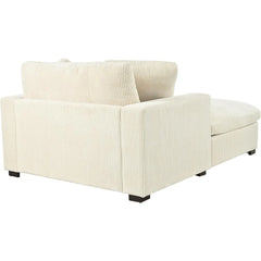 Oversized Chaise Lounge Chair Indoor, Linen Upholstered Comfy Sofa Couch with Solid Wood Legs, Modern Sleeper Chair Recliner