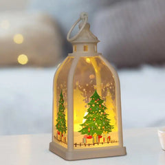 Christmas Candle Lantern Lighted Tabletop Christmas Decoration Battery Operated LED Candle Light For Holiday Centerpieces Table