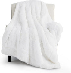 Bedsure Soft Fuzzy Faux Fur Throw Blanket, 640 GSM