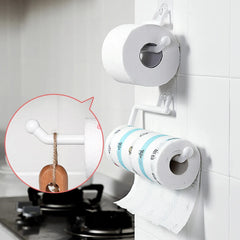 Kitchen Paper Roll Holder Cabinet Rag Hanging Holder Towel Hanger Toilet Paper Holders Rack Bar Shelf Tissue Holder