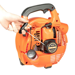 2-Stroke Handheld Leaf Blower, 25.4cc Gasoline Grass Sweeper Handheld Petrol Blower Powerful Clearing Blower