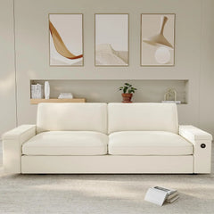 Modern Sofas Couches for Living Room, Comfy Couch with Extra Deep Seats, Oversized Loveseat Sofa with Storage and 2 USB C