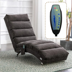 Chaise Lounge Chair Indoor, Upholstered Massage Chair with 5 Modes, Ergonomic Electric Recliner Chair, Modern Long Lounger